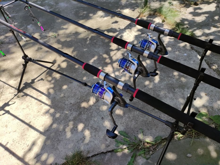 Kit Suport Rod pod 3 Avertizori+3 Swingere+3 Lansete+3 Mulinete