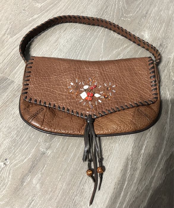 Geanta din piele mango geanta piele maro mango geanta mica mango