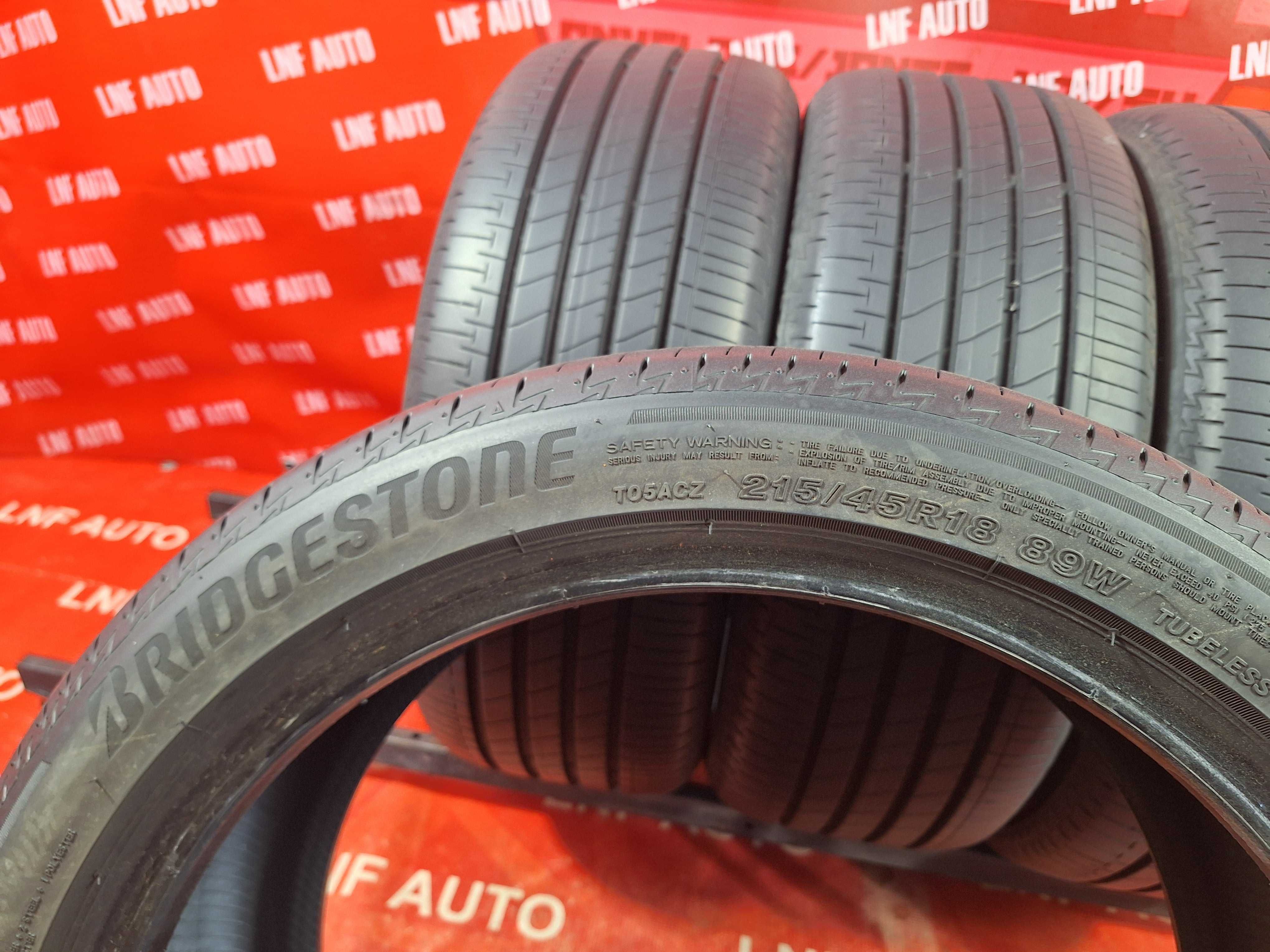 Anvelope de VARA - 215/45/18 - BRIDGESTONE - 7.9 MM - DOT 2019 !