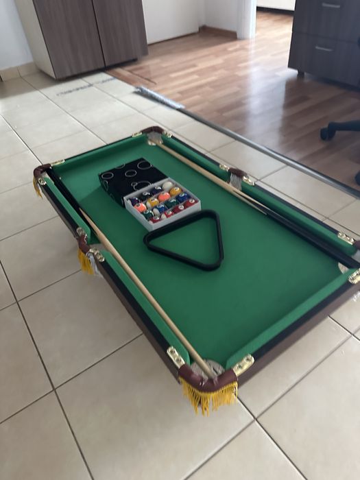 Masă de biliard mini – completă, cu accesorii