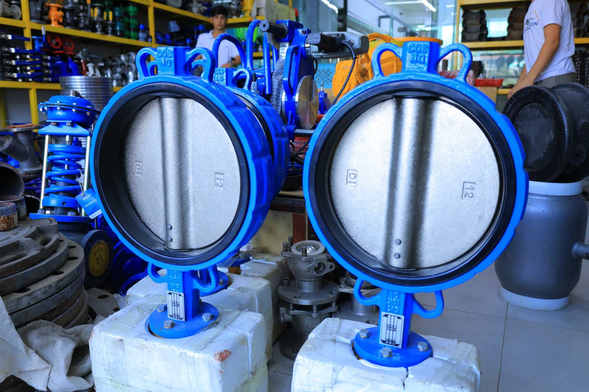 Затворы дисковые поворотные с редуктором D371 DN200 PN16