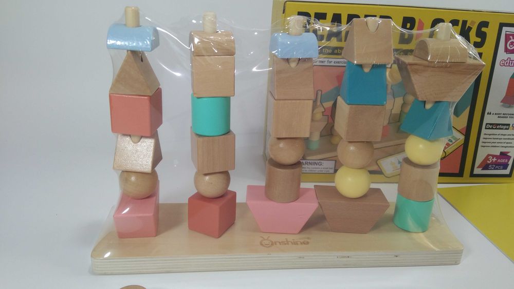 НАМАЛЕНА ЦЕНА Дървен Сортер образователна игра STEM Монтесори