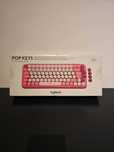 Tastatura mecanica Logitech Pop Keys Heartbreaker, Brown switch, Rosu