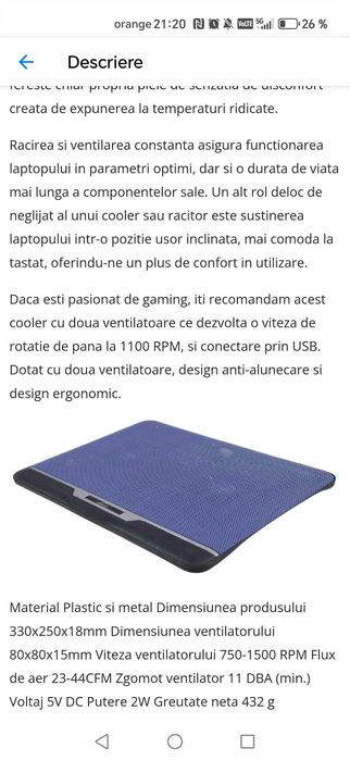 Cooler pentru laptop Hongtai