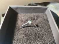 Inel de logodna cu diamant. Aur 18k. Diamant 0.16CT