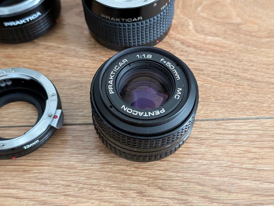 Pentacon Prakticar 2.8/135,  bellows etc vintage, de colectie