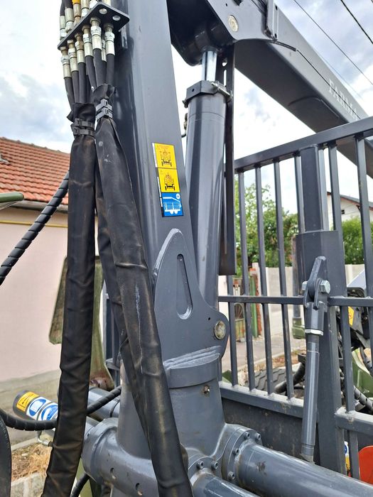 Remorca forestiera FARMA profesionala C 7.2 G10 cu macara 2023,ca nouă