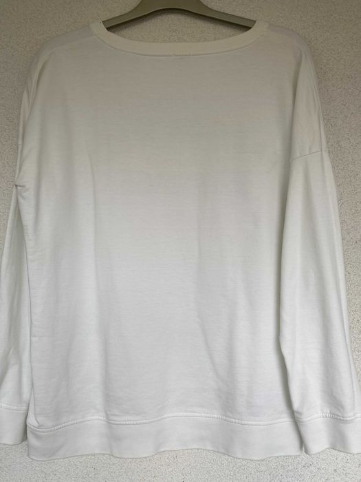 Bluzon/hanorac dama, alb, S/M, bumbac 100%, nou-noutz