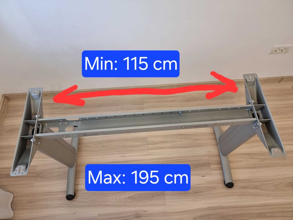 Vand cadru pentru birou profesional, reglabil și foarte stabil