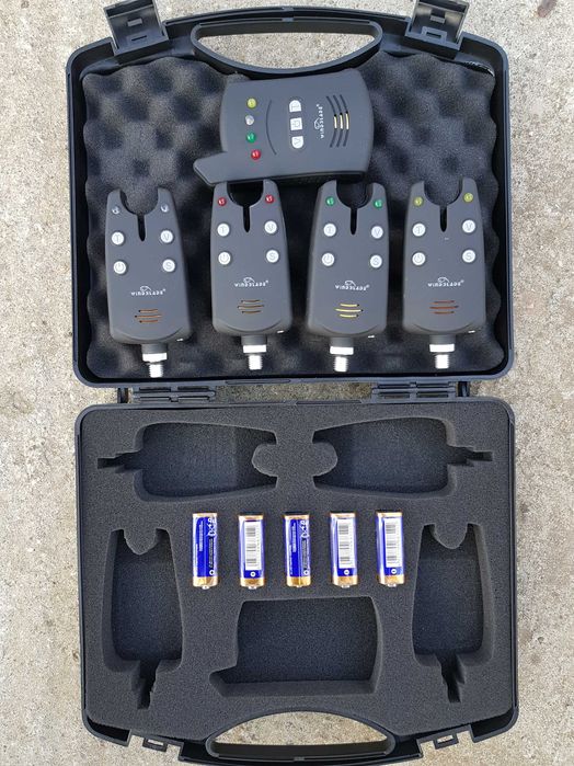 Set 4 Avertizori cu Statie Wind Blade 4 culori si valigeata Model 2