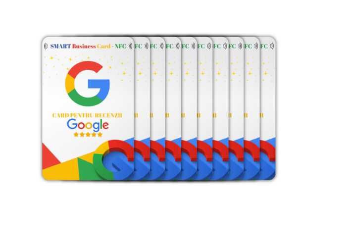 Card Recenzii Google  Business, Scanare cu Telefonul - Tehnologie NFC