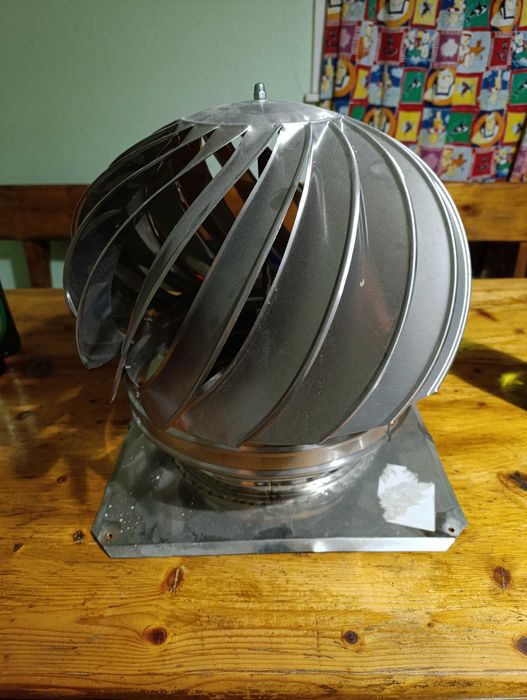 Въртяща се шапка за комин с планка