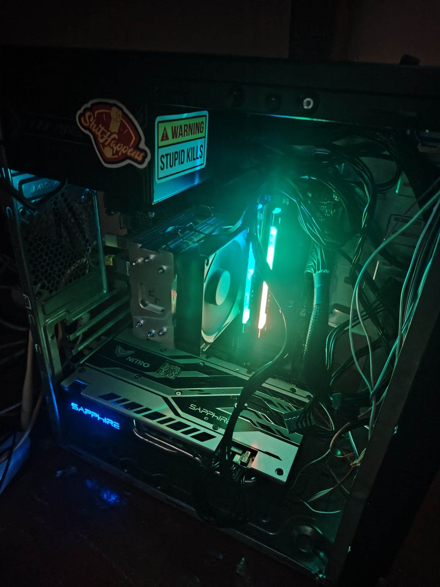 Игровой компьютер i5-10400f+rx580 8gb  комплект +монитор+клавиатура+мы