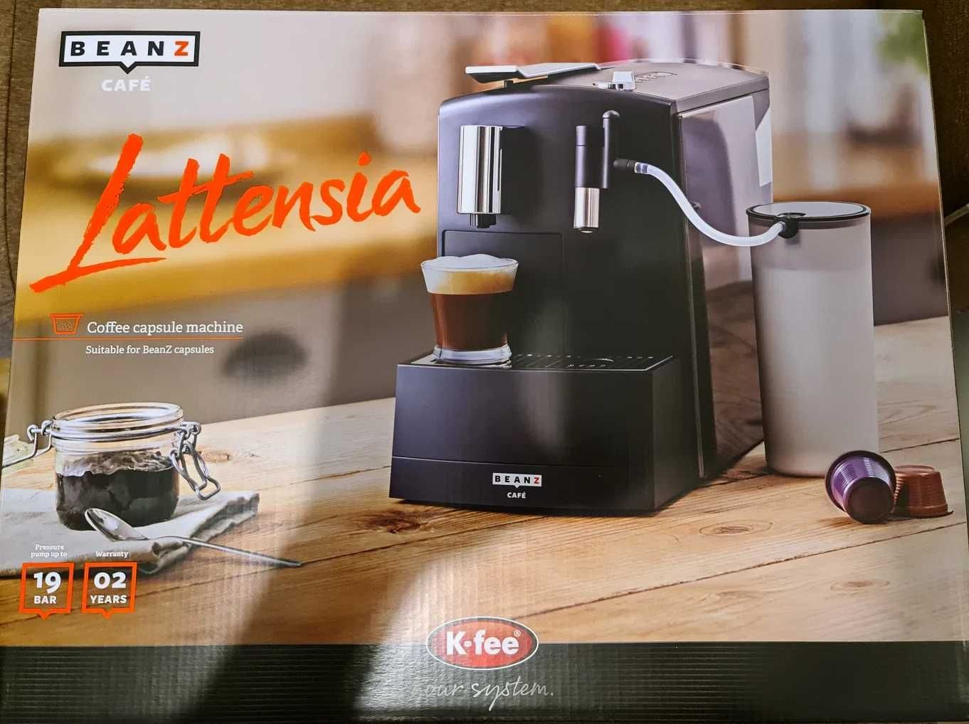 Espressor cu capsule și spumare lapte - 1455W, 1.2l, 19 bari