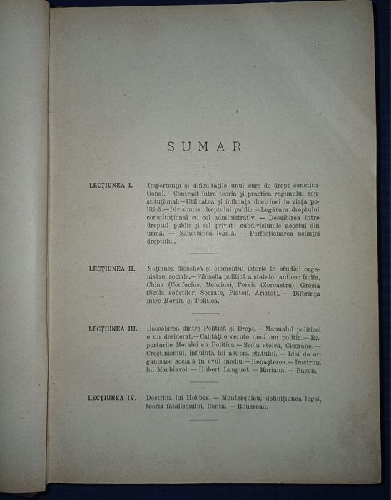 Cursul de Drept Public Român an 1890