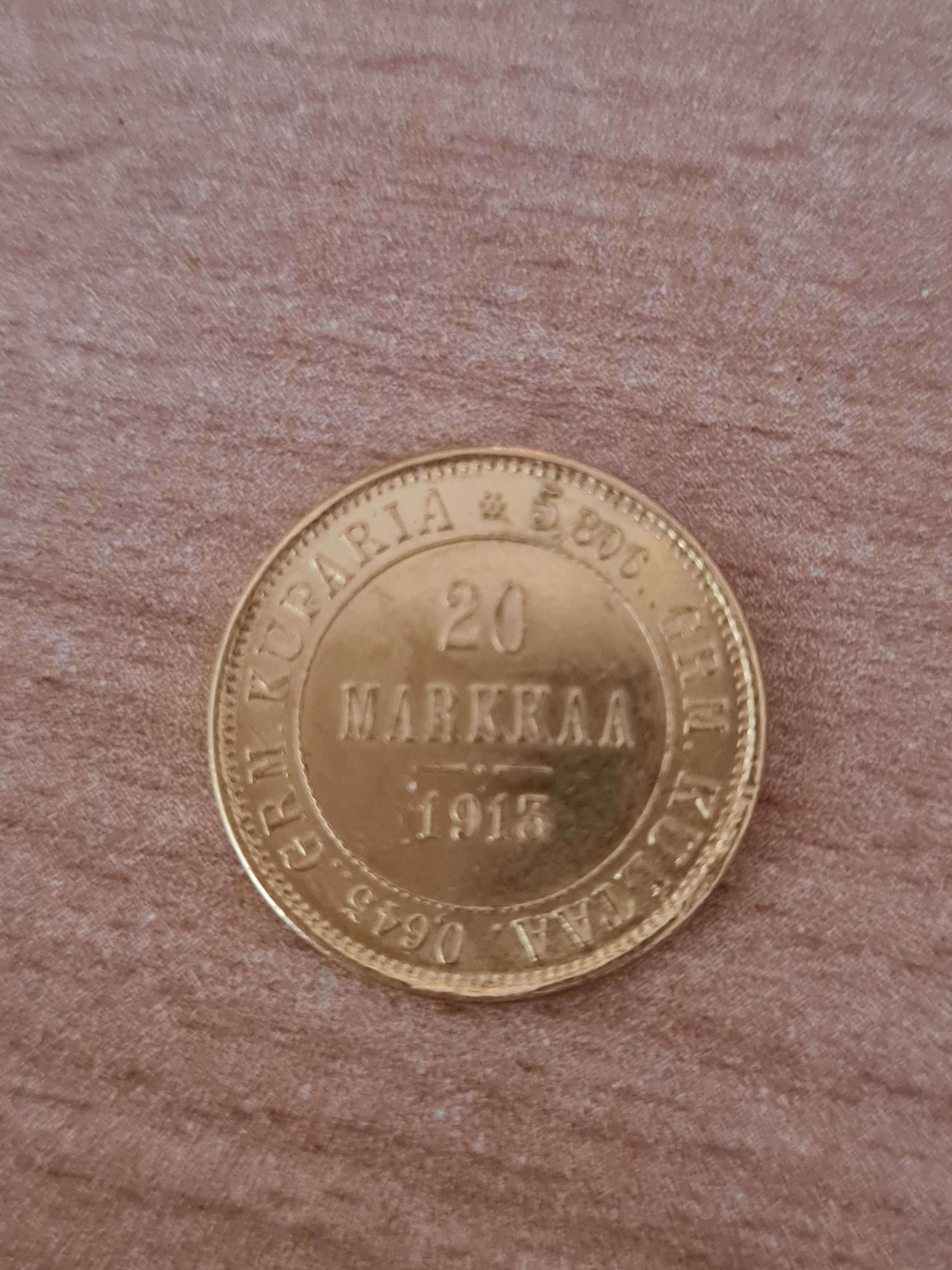 Златна монета 20 Марка 1913 г.