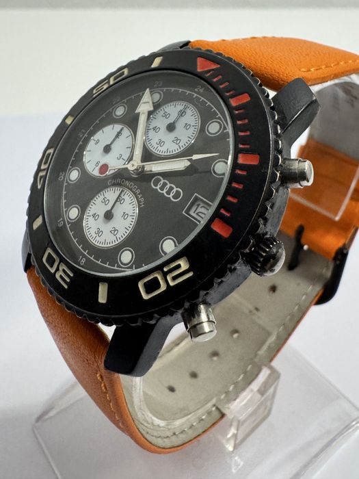 Ceas Audi RS chronograph. Cadran Panda unisex