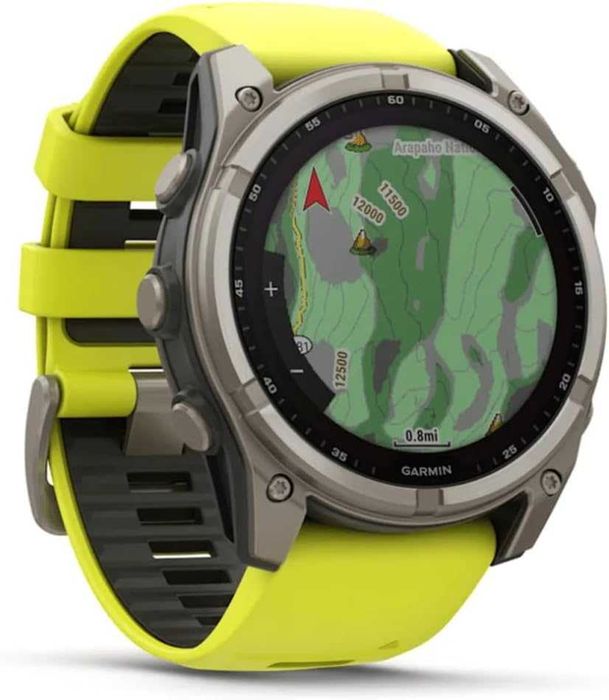 Нов! 2г Гаранция! Garmin Fenix 8 Solar Sapphire GPS 51mm - Yellow/Grap