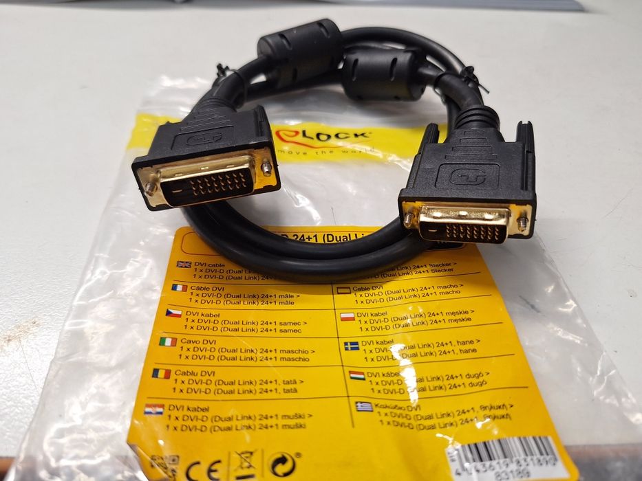 Delock Germany cablu DVI-D 24+1 Dual Link nou