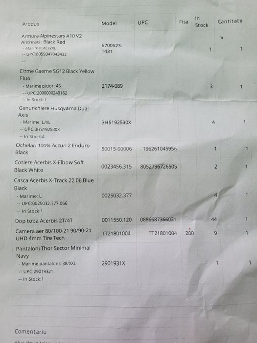 Vând echipament Enduro nou