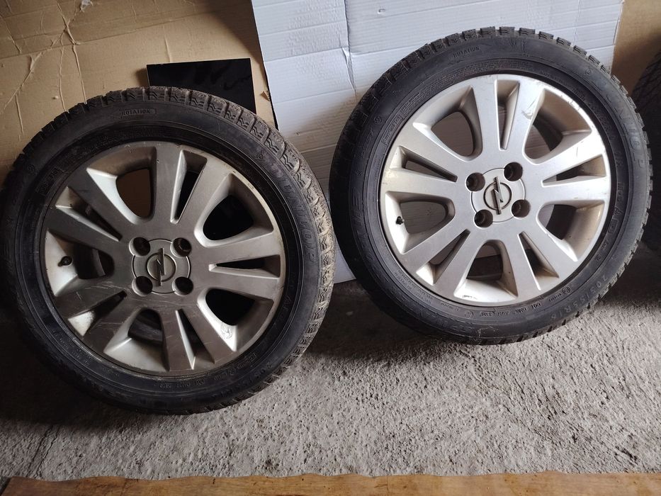 4бр. джанти 16 4х100 за опел със зимни гуми