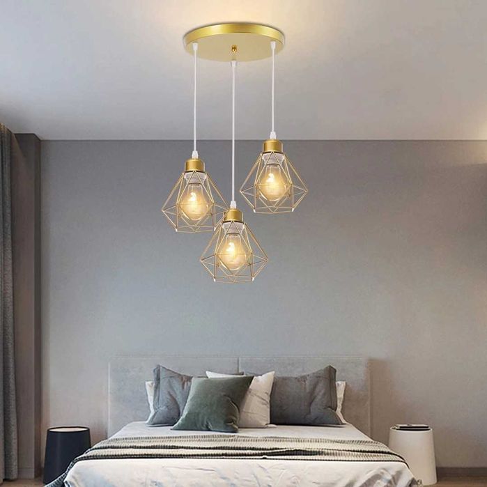 Lampă suspendată TOKIUS cu 3 lumini, retro 16CM