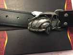 Curea din piele neagra cu catarama ww  beetle