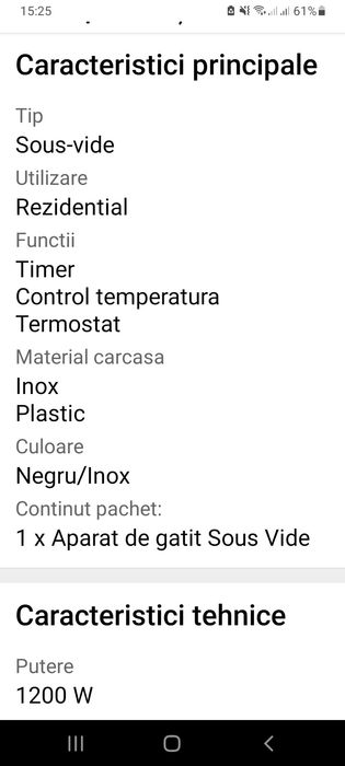 Kit de gătit Sous Vide,SVC107L+MY4468+TR10002