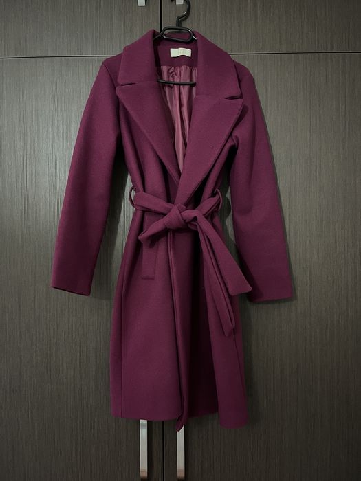 Лилаво дамско палто С ново