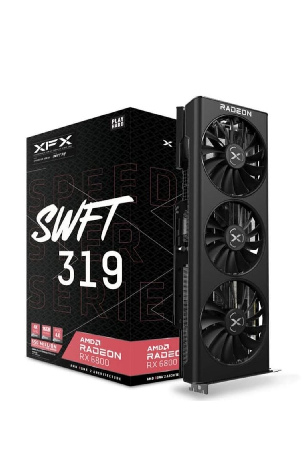 Видеокарта XFX Radeon™ RX 6800 SPEEDSTER SWFT 319, 16GB GDDR6, 256-bit