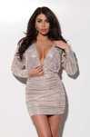 Rochie Atmosphere scurta mulata decolte in V