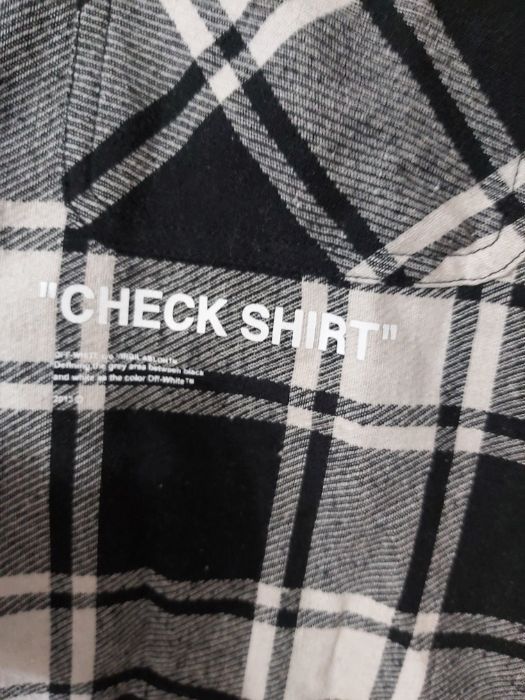 Camasa Flannel Off White Check Shirt XS oversized (fit de M)