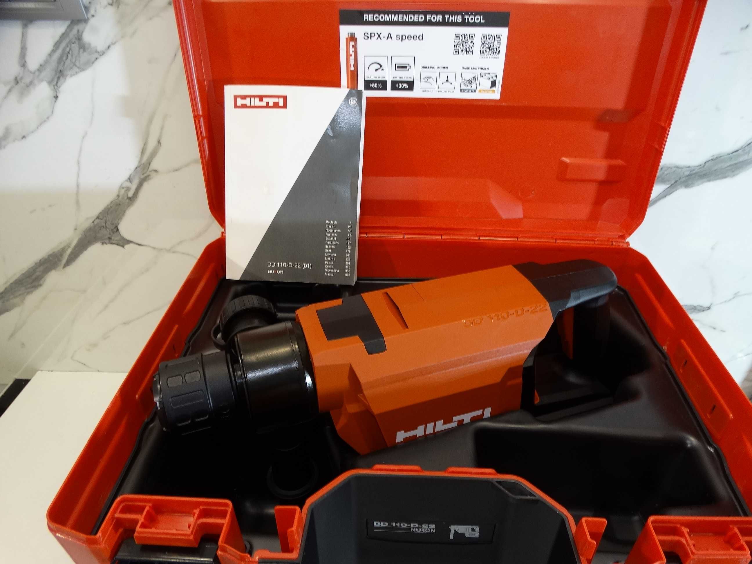 НОВО - 2025 - Hilti DD 110 D - 22 / Nuron - Диамантено пробивна машина