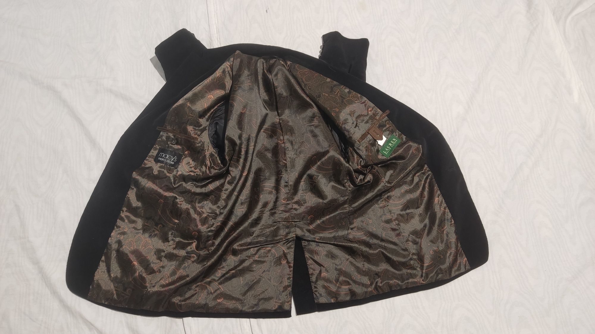 Sacou Ralph Lauren mărime S bărbat material velura raiat 100% bumbac