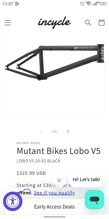 BMX с про рамка на Mutant bikes 20,5tt