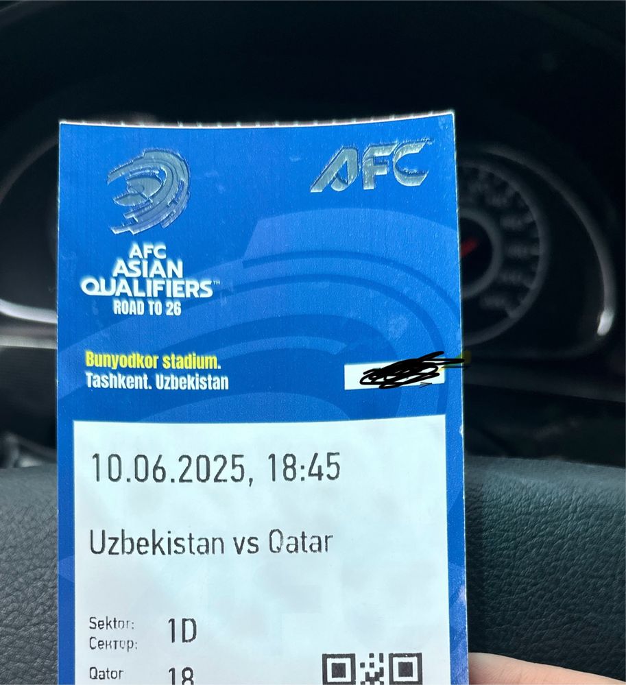 Oʻzbekiston – Qatar oʻyiniga chiptalar