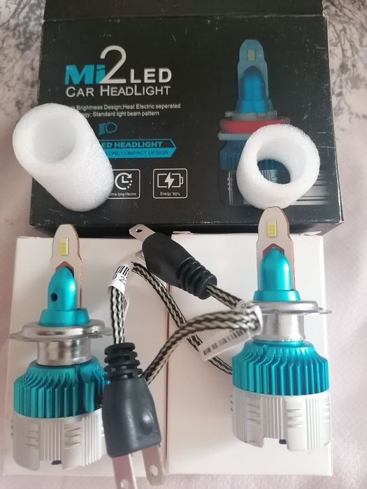 Set 2 bec far LED uri Auto  H7, 40w, 4000 Lumeni, 49 Ron 6500K