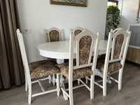 Set masa extensibila + scaune living vintage