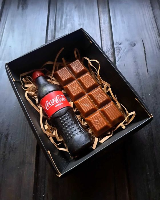 Набор "Кола-шоколад", необычное мыло ручной работы!