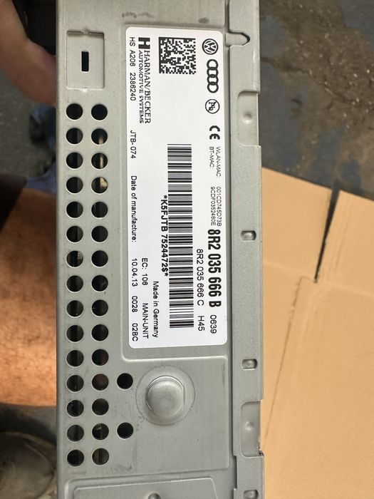 Modul navigatie mmi 3G PLUS audi a4 b8 a5 q5 2013 8R2035666B