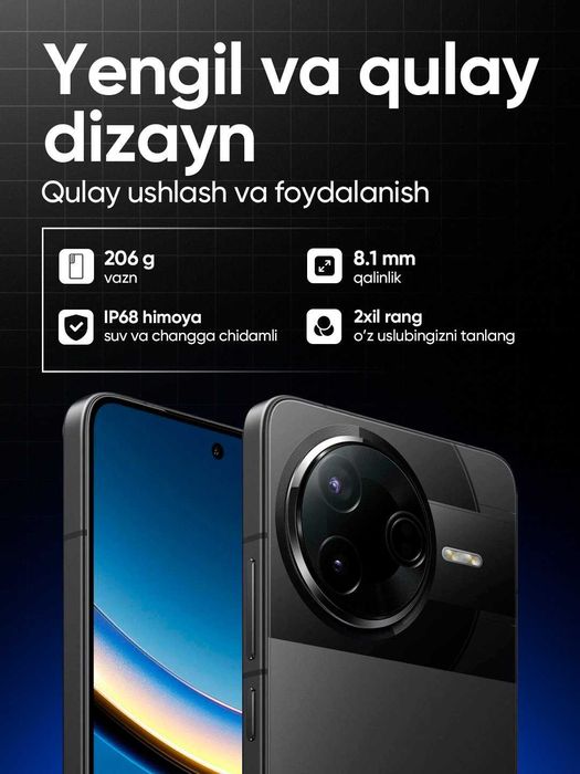 POCO F7 Pro  12gb+256gb  Black/Silver/Blue new UZIMEI
