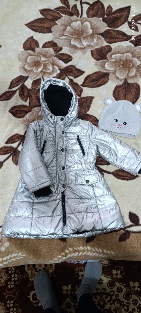 Куртка и шапка для девочки