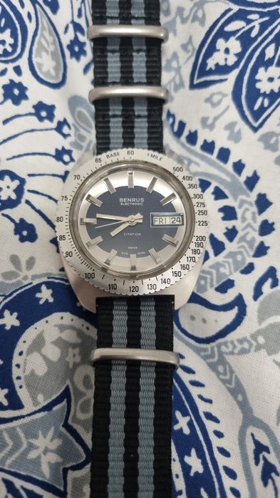 Benrus Citation Electronic - Swiss Made Day Date