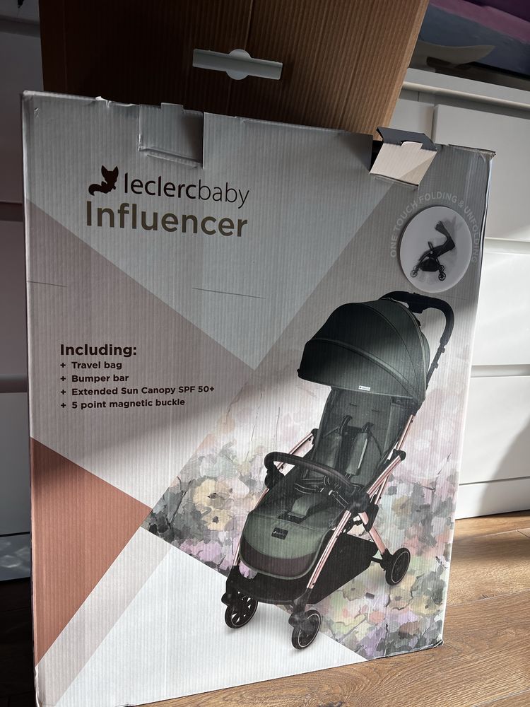 Leclerc Baby Stroller Army Green Детска Количка