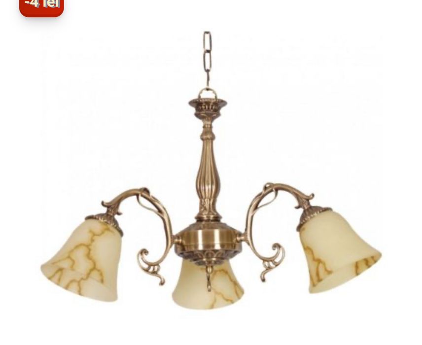 Lustra living Klausen Karina 3 Bronze-Cream