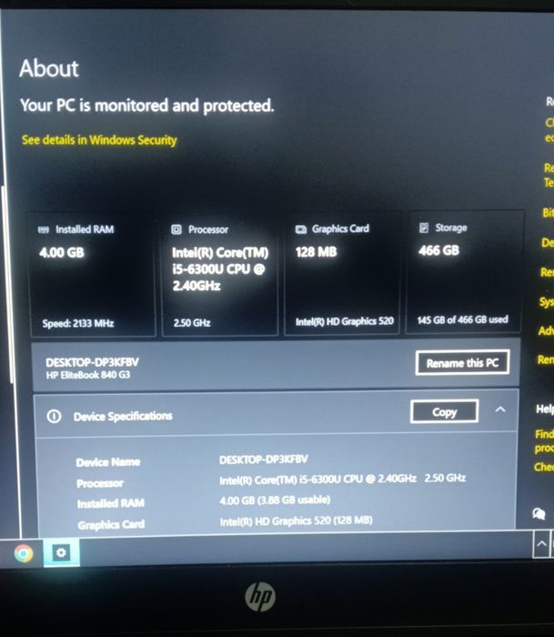 Laptop EliteBook HP 840 G3 - preț 600lei