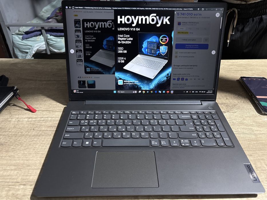 Lonovo noutbuk v15 g4