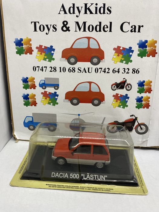 DACIA 500 LASTUN machetă auto scara 1:43(7cm) Deagostini Legenda