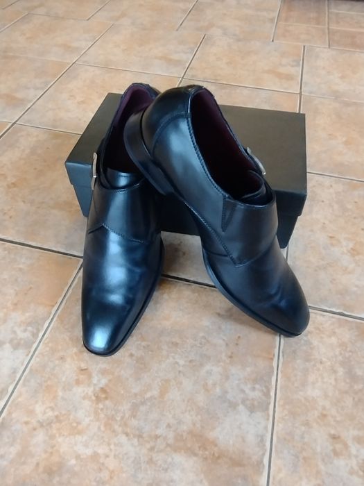 Чисто нови мъжки обувки от естествена кожа, 47 номер