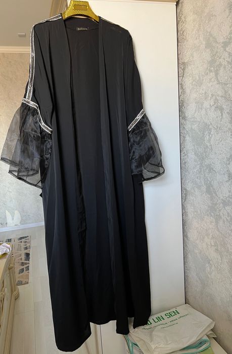 новая черная абая женская